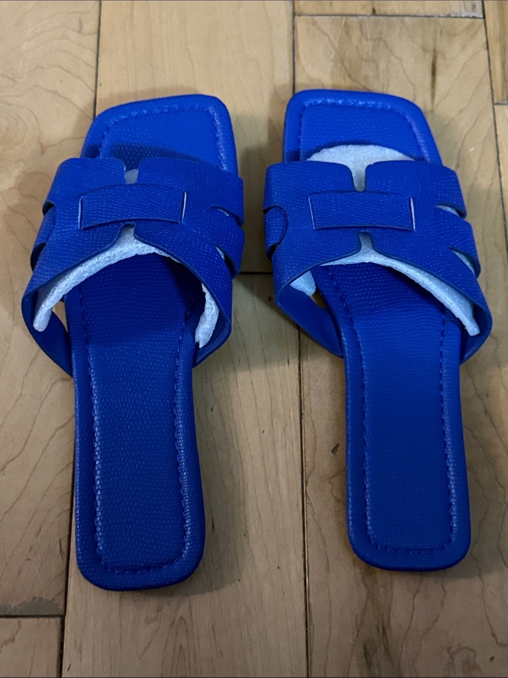 Blue Slide Sandals for Women - Classic Slip-On
